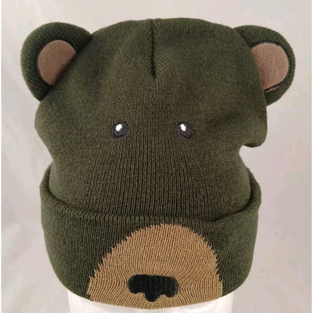 Pisgah Forest NC Bear Winter Beanie Hat-EXCELLENT!